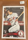 2011 Topps Update Series #US175 Mike Trout Rookie Card Los Angeles Angels