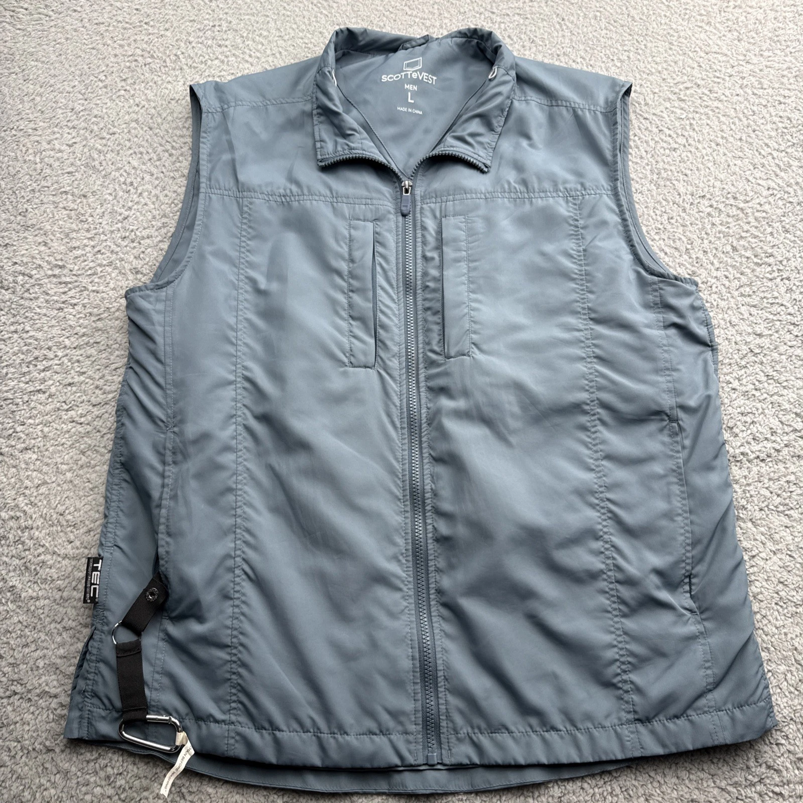 SCOTTeVEST Vest Mens Large Blue RFID Travel Vest Full Zip Jacket TEC Teflon
Opens in a new window or