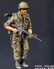 Unpainted 1/35 US Infantry Private Vietnam War Resin Figure Model Kit