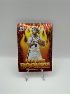 2024-25 Panini Donruss Optic Stephon Castle Red Hot Rookies Choice /99 RC SP