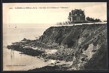 Old postcard Saint-Marc-sur-Mer, Un Coin de la Falaise et Géorama 