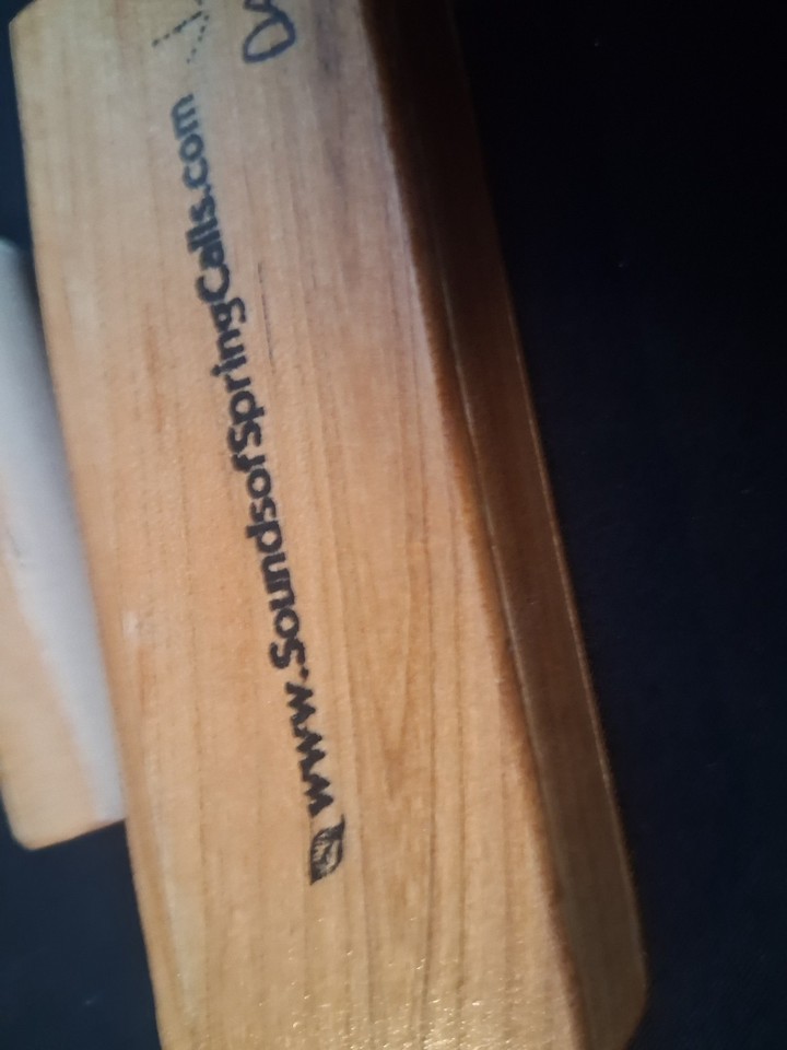 Cherry scratch box turkey call, new chalked and ready handmade | eBay