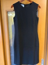 USED #PRADA BLACK SLEEVELESS KNEE-LENGTH DRESS, SIZE 38M GOOD