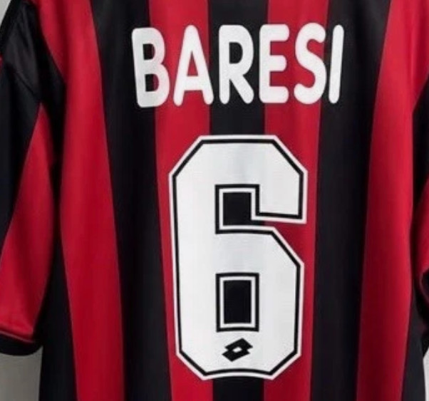 MILAN Maglia calcio Retro 1993-1994 BARESI 6 – Maglia da Collezione Storica