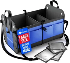Organizer – Large Collapsible Storage Box with Adjustable Compartments – Heavy