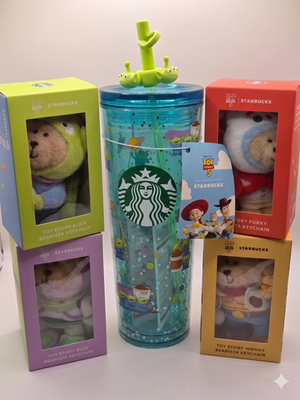 Starbucks Korea 2026 Toy Story 5 MD Buzz Woody Bearista Tumble