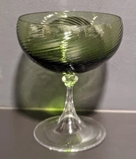 Murano Nason Moretti Idra Glass Set of 2 - Champagne Coupe & Water Glass