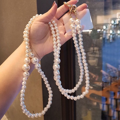 Phone Anti-lost Lanyard Crossbody Phone Chain Long Bead Straps For IPhone Xiaomi - 第 13/14 張圖片