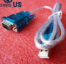 2PCS USB to RS232 Serial Port 9 Pin DB9 Cable Serial COM Port Adapter Convertor