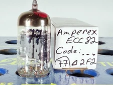 Amperex ECC82 12AU7 Code delta 2F2 Tested Like NOS Balanced Tube