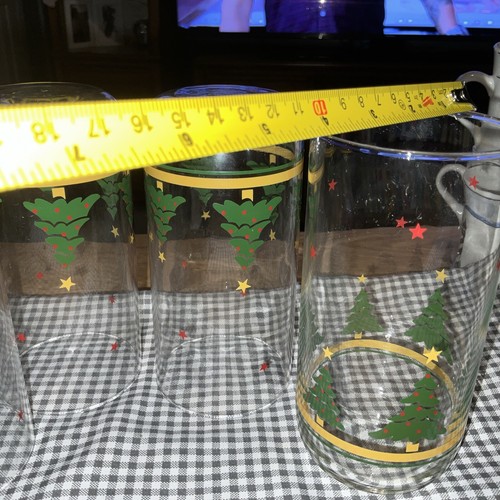 Vintage Libbey Glasses / Tumblers ~ Christmas Woods Pattern ~ 16 oz ~ Set of 4 - Imagen 19 de 21