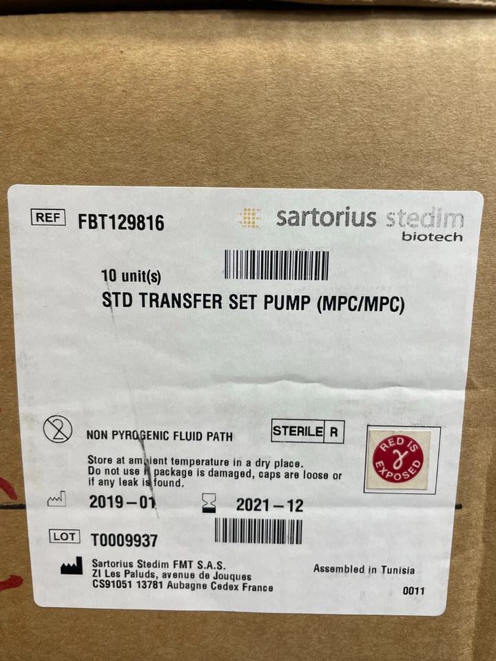 Sartorius TuFlux Transfer Set Silicone Tubing Case of 10 Sets - Image 2 of 4