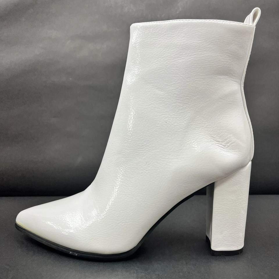 Женские ботильоны Ideal Shoes на блочном каблуке 10 на молнии - Изображение 3 из 4