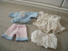 VESTITI BAMBOLE VINTAGE!  FAERIE GLEN VESTITO & KNICS 16-18" BAMBOLA & PETITE 2 PEZZI