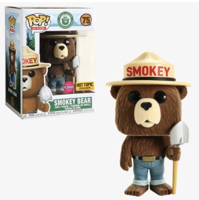 Funko Wacky Wobbler SMOKEY BEAR スモーキーベアー Flocked Smokey The Bear Funko Wacky Wobbler Le48 Ad Icon HTF