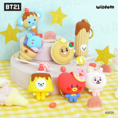 [US seller] BT21 Minini Sweet Things Figure Keyring Keychain by BTS