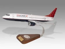 Boeing 737-400 Proair Desk Wood Airplane New Model Small Scale 1/130