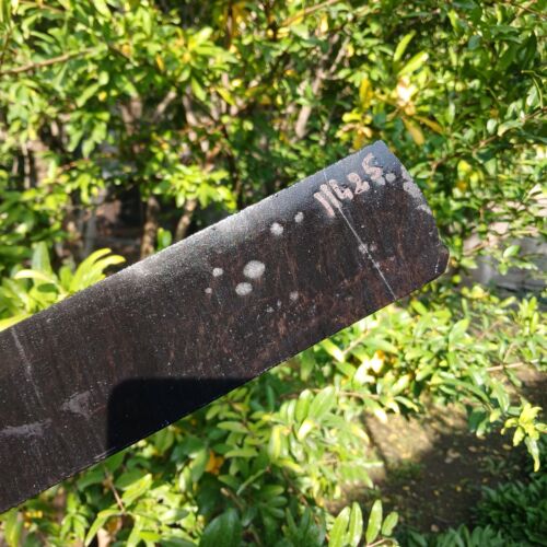 395 x 65 x 10mm NATURAL OBSIDIAN PREFORM SLAB FOR KNAPPING KNIFE ARROWHEAD - Picture 4 of 4