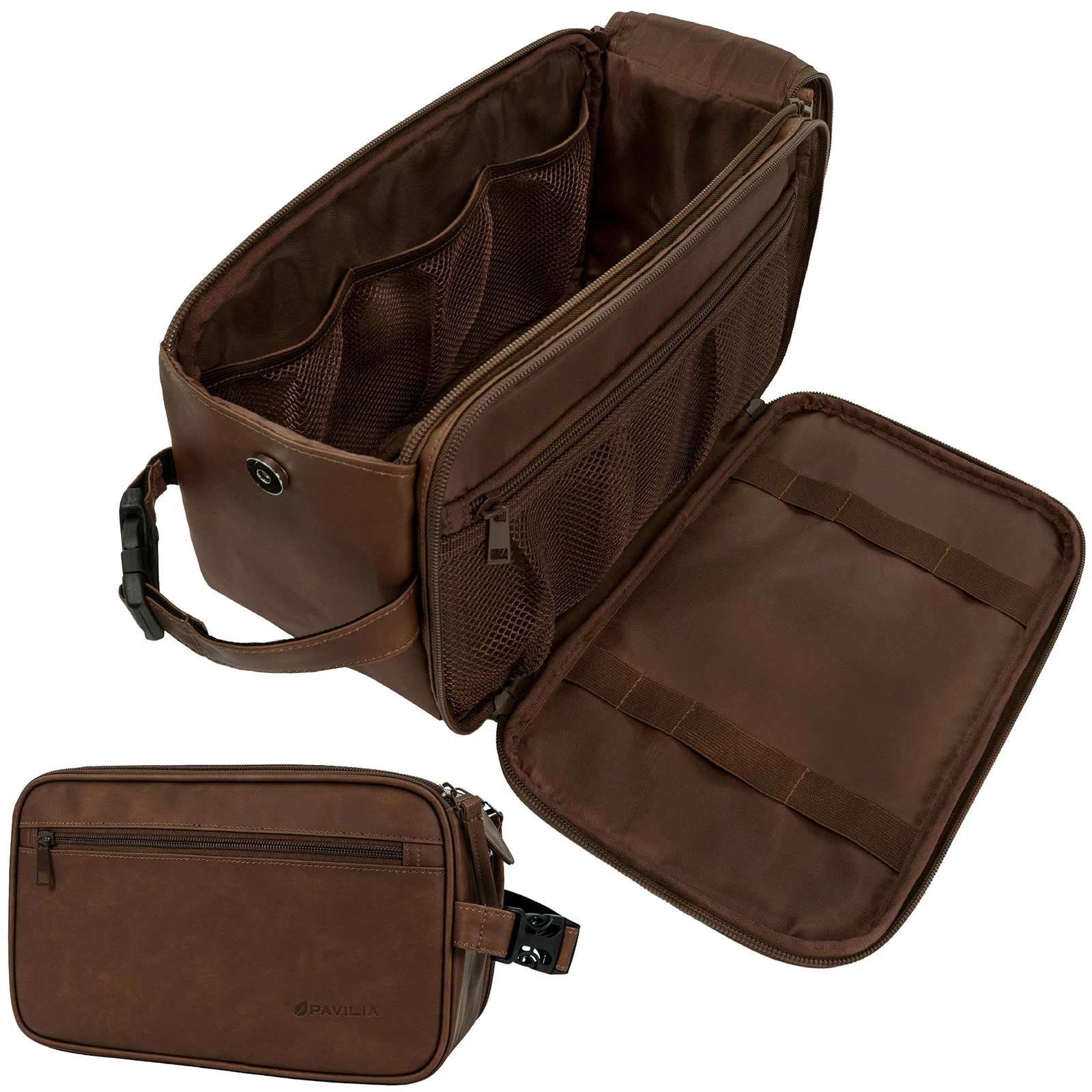 Toiletry Bag For Mens Large Dopp Kit Double Zipper Travel Shaving Bag Synthetic
Opens in a new windo