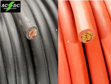  2 Gauge AWG Welding Lead & Car Battery Cable Copper Wire MADE IN USA SOLAR 