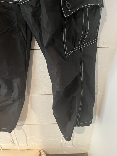 UFO Kids Parachute Pants Black White Vintage NWT Size 8 1990’s Y2K - Picture 8 of 14