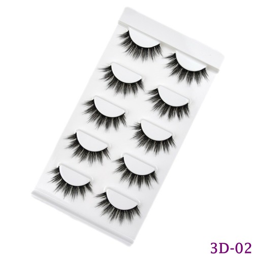 Lashes Natural False Eyelashes Faux Mink 3D Wispy Long Thick Short Cat Eye UK - Picture 8 of 41