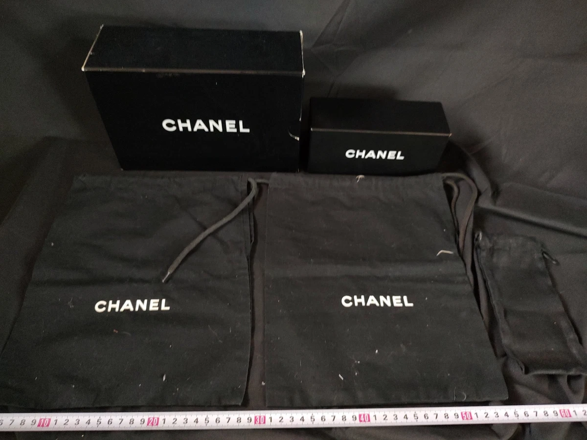 Authentic CHANEL Lots of Gift Boxes and Black Dust bags set-f0911