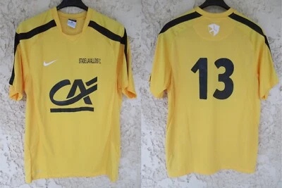 Maillot STADE LAVALLOIS porté n°13 NIKE jaune LAVAL rare match worn shirt M - Photo 1/4