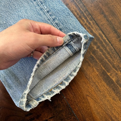 Levis 501 Vintage 90s Straight Leg XX USA Jeans 32x36 Thrashed Wash Act 30x31 - Picture 4 of 22