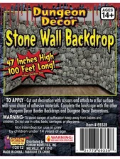 Rubie's - Dungeon Décor Stone Wall Backdrop