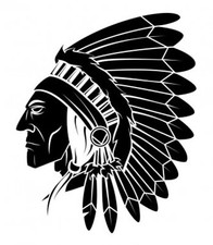 Native American Indian Chief Self-adhesive Vinyl Decal