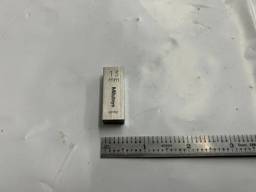 13mm Mitutoyo Steel Rectangular Gauge Gage Block