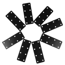 8PCS Mending Plates Metal Flat Brace Furniture Mending Plate Straight Bracket