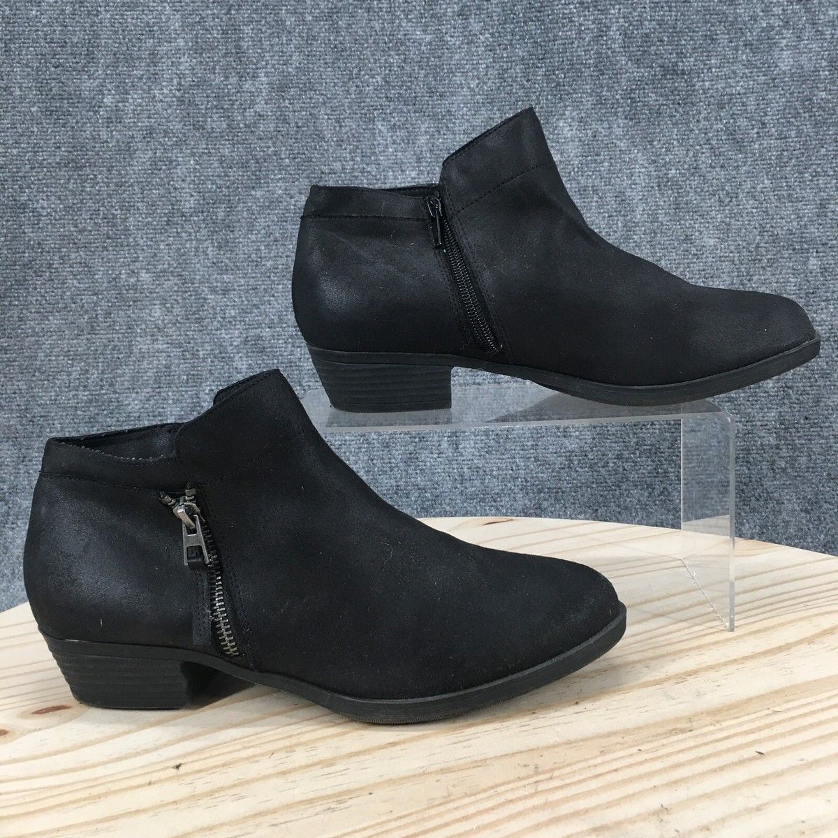 Wedge Boots Maurices Black Booties Ruby Slip On Ankle Bootie Maurices
