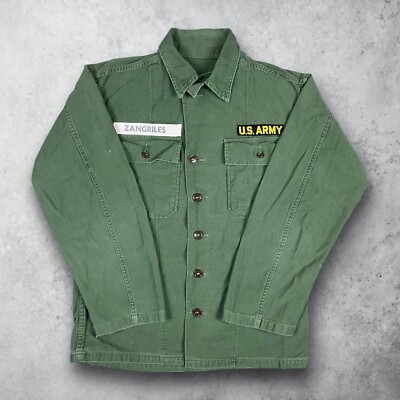 Vintage 50s 60s Vietnam Era US Army OG-107 Type 1 Sateen