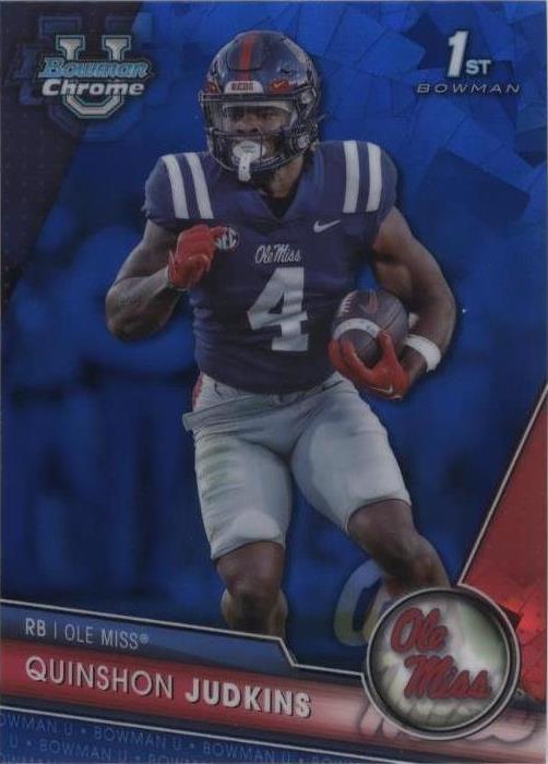 2023 Bowman University Chrome Sapphire Edition Quinshon Judkins #135 - 1 of 2