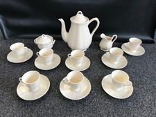 19PC WEDGWOOD QUEENS SHAPE IVORY COFFEE SET