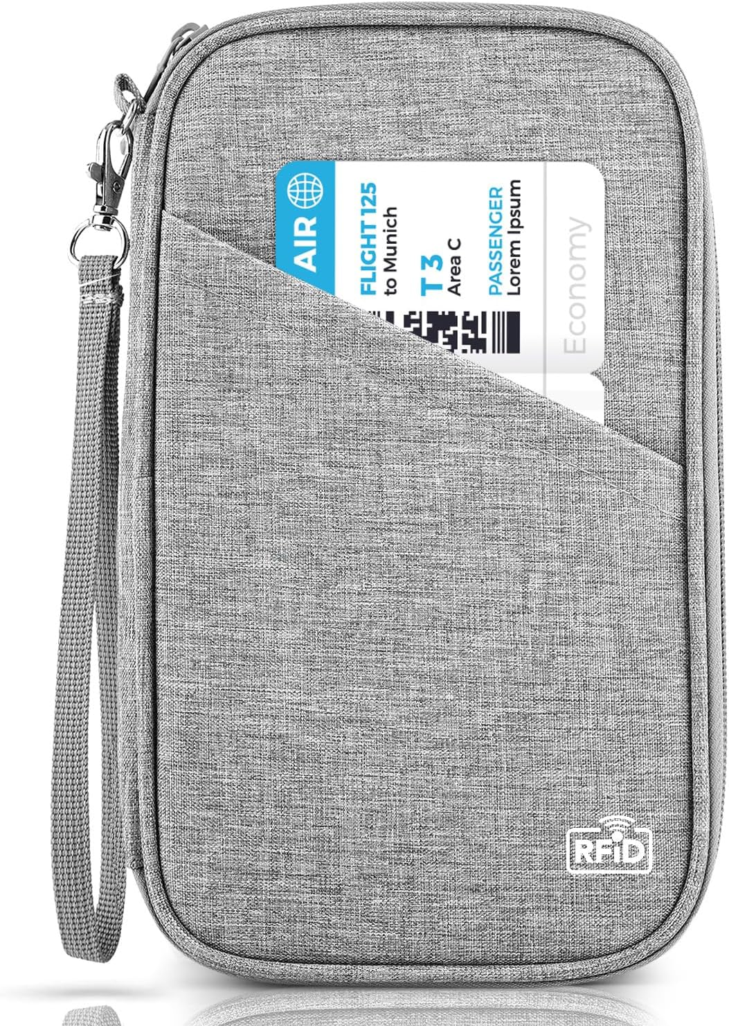 Waterproof Family Passport Holder Travel Document Organizer Premium Wallet Case-image