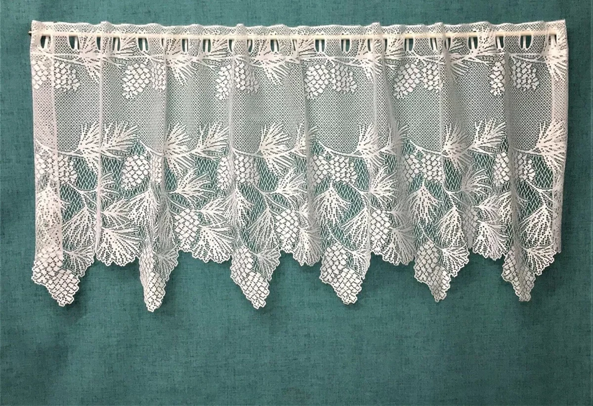 Heritage Lace Woodland Panel - 60x84 Inch, Machine Washable, Pine Bough Design