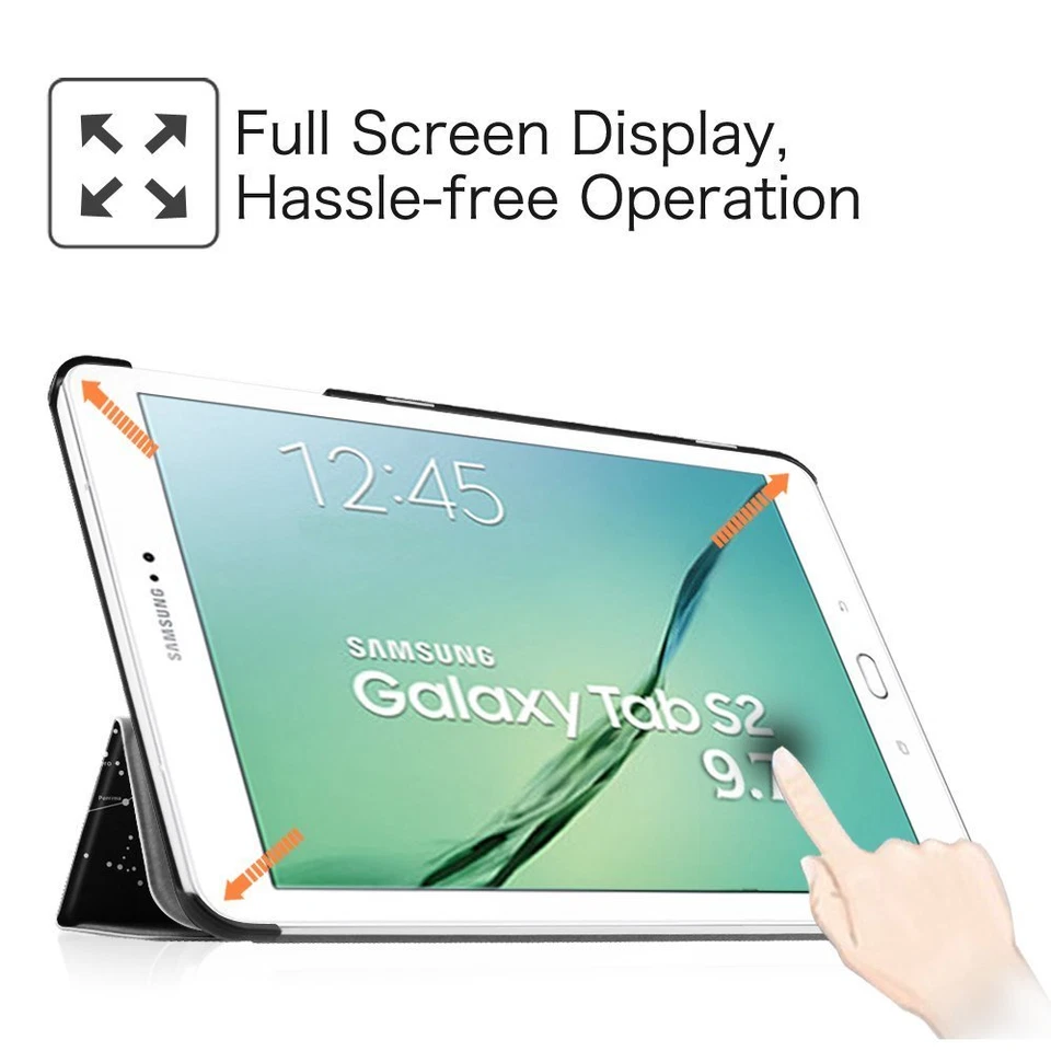 Funda delgada con soporte para Samsung Galaxy Tab S2 9.7 con reposo/despertamiento automático Foto 3 de 4