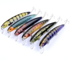 6PCS Crankbaits Fishing Lures 15.9g Minnow Artificial Baits Treble Hooks Sinking