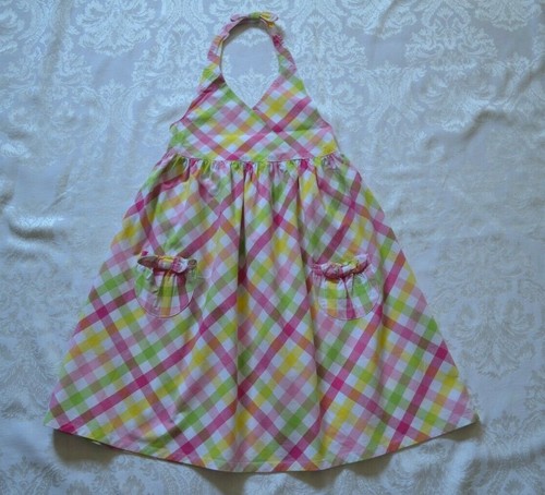 Gymboree PRETTY LADY Dress Knit Ladybug Pink Smocked or CottonPlaid NWT 6 7 8 9 - Picture 5 of 6