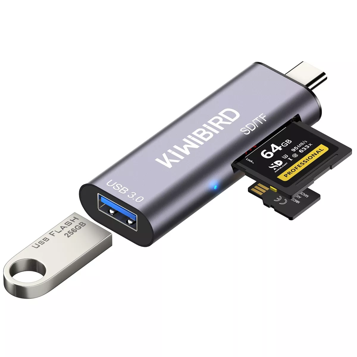 KiWiBiRD USB-C SD Micro SD Memory Card Reader, Type-C to USB 3.0 Female Adapter 5060421780986 eBay