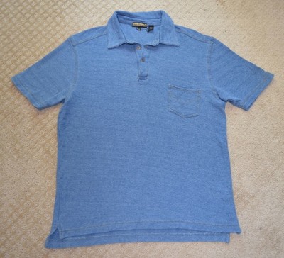 NWOT Men's Lenor Romano Blue Polo Shirt-size XXL