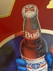 Vintage Budweiser Beer Flying Bud Man Wisconsin Mirror Bar Budman Sign 1991 — photo 9