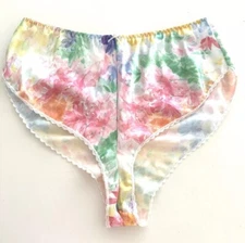 Vintage MYONNE L Tap Pants High Cut Shorts Lingerie Floral