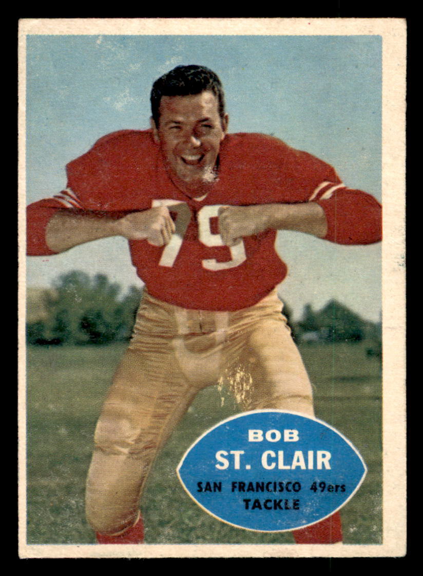 1960 Topps Football #118 Bob St. Clair GD