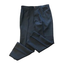 VTG 90s Levis Polyester Straight Leg Pants Mens 38x30 Black Bootcut Black Label