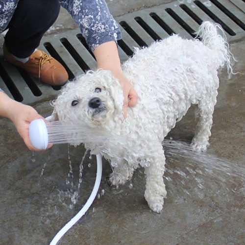 1-3m Push-On Spray Shower Head Bath Sink Tap Attachment Hose Soft Tube Pet Kids - Picture 2 of 16