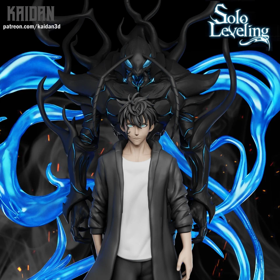 Solo leveling Diorama FAN ART modello in resina da assemblare e dipingere - Immagine 2 di 4